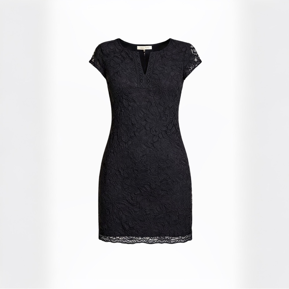 Lined Lace Sheath Office Work Day Evening Date Night Out Boho Emo Goth Witch LBD